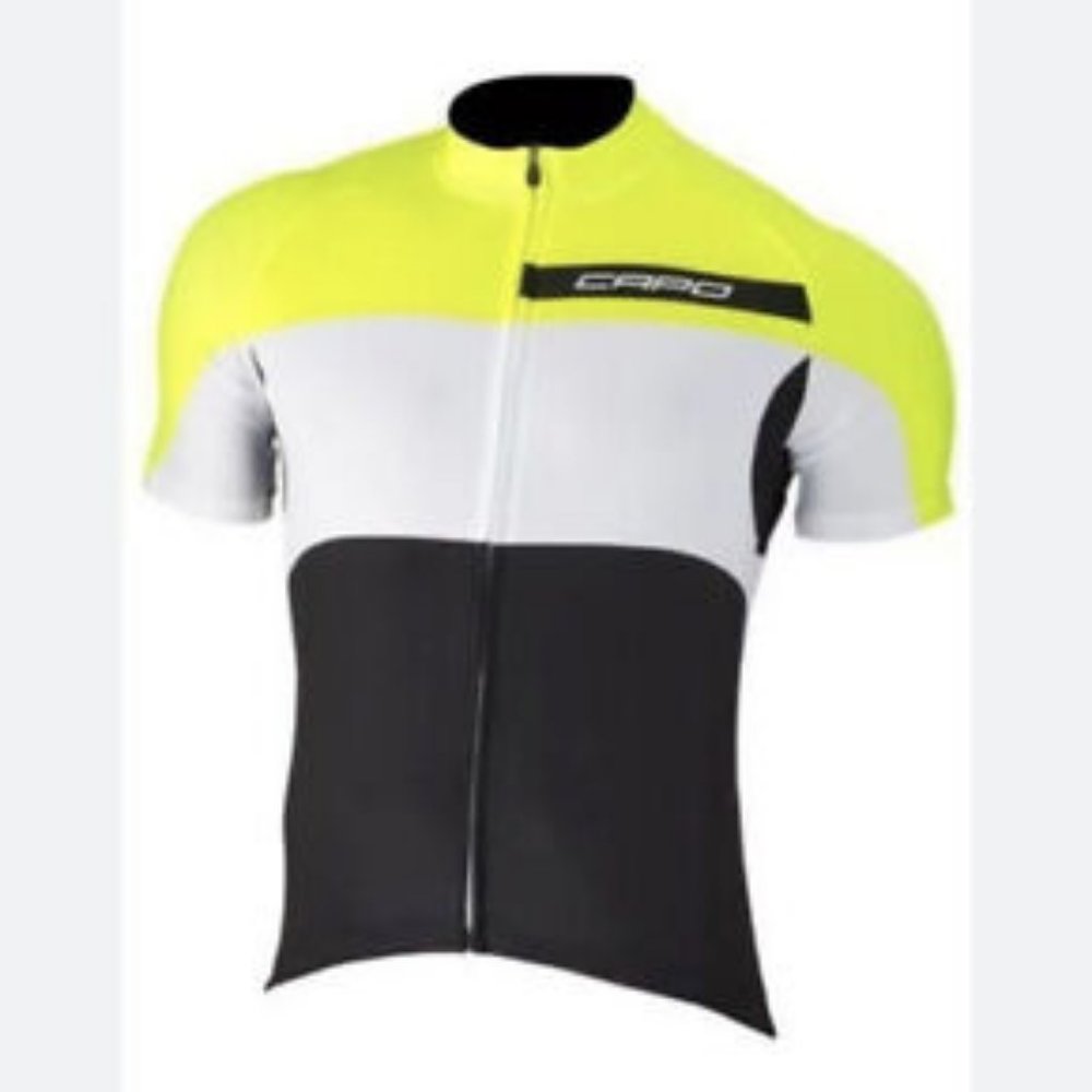 Capo Pursuit short sleeve jersey Men’s / Extra Large / White Yellow / NWT
